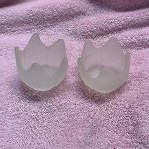 - Vintage Set of two partylite leaf votive candle holders
